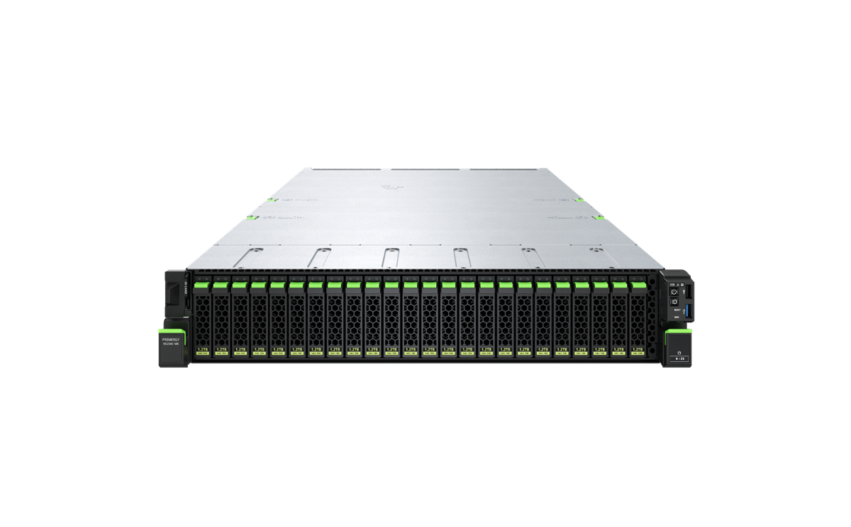 Fujitsu PRIMERGY RX2540 M8 — Rack-Server, Frontansicht